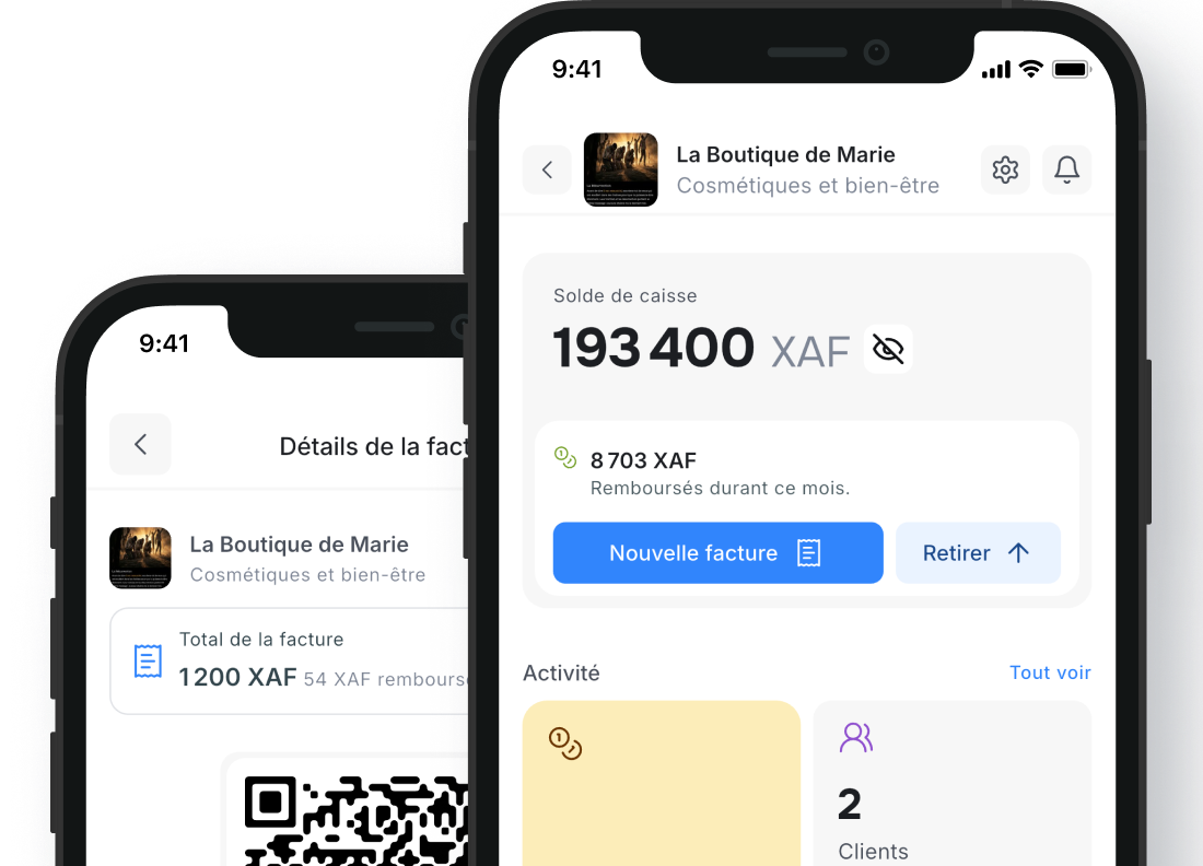 Écran commerçant de l'app Altruist affichant les ventes